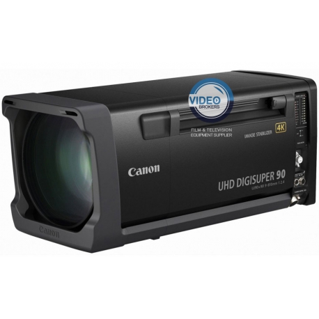 Canon UJ90x9B IESD-SH Digisuper 90 - 4K UHD broadcast box lens 2/3" with remotes and support