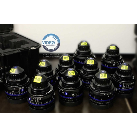 Zeiss Compact Prime CP3 XD lenses - Set with 10 Cine PL lenses from 15mm to 135mm in feet scale