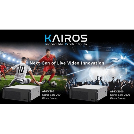 Panasonic Kairos AT-KC200, 4K HDR Live video production platform with main frame, control panel & peripherals