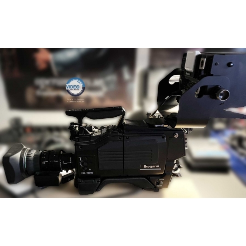 Ikegami HC-HD300, pre-owned 3CMOS 1/3" HD studio fiber camera package (x3) with CCU, RCP, viewfinder and lens