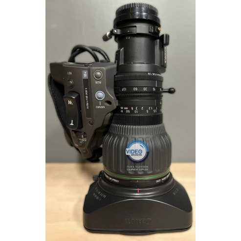 Canon HJ18ex7.6B IASE S, pre-owned wide-angle zoom lens 2/3" HDTV Full Servo with 18x zoom and 7.6-137mm focal length