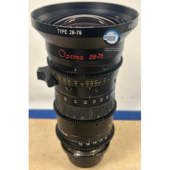 Angenieux Optimo 28-76, pre-owned compact Cinema PL zoom lens T2.6 in feet version