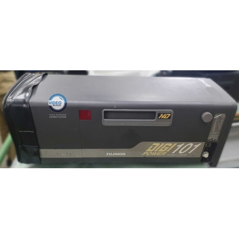 Fujinon XA101X8.9 Digipower 101x, pre-owned 2/3" HDTV field box lens with remotes, support & flight case