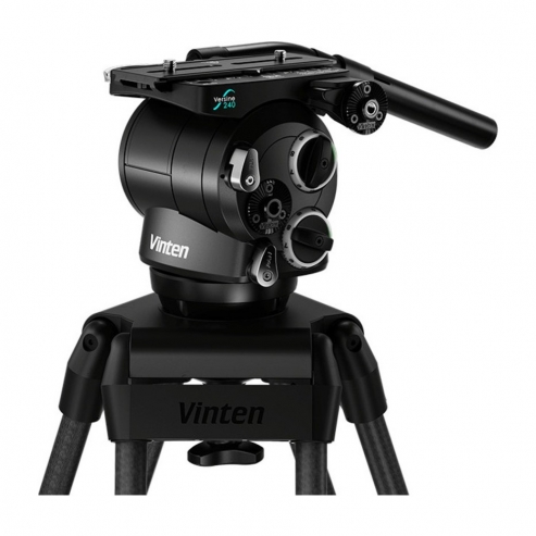 Vinten Versine 240 - 100mm fluid head for broadcast - 25 kg load capacity - Mobility and live shooting
