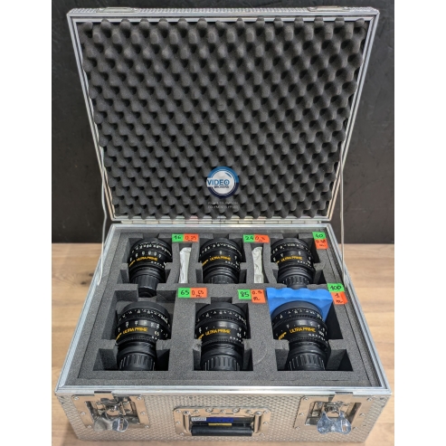 Arri/Zeiss Ultra Prime – Pre-Owned Set of 6 Cine PL Lenses (16–24–40–65–85–100mm, Metric Scale) - With Flight Case