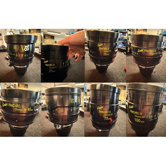 Cooke Panchro/i Classic FF (Full Frame) | Pre-Owned 8-Lens Set (18mm to 100mm)