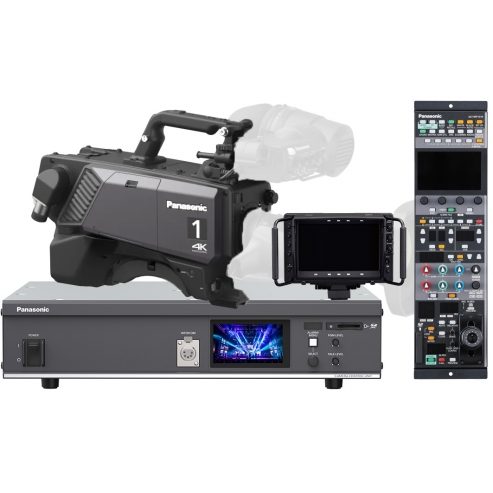 Panasonic AK-UCX100GSJ – 4K HDR ST2110 IP-Native Studio Camera Kit – 1" MOS Sensor – 12G-SDI – Includes CCU, RCP, Viewfinder